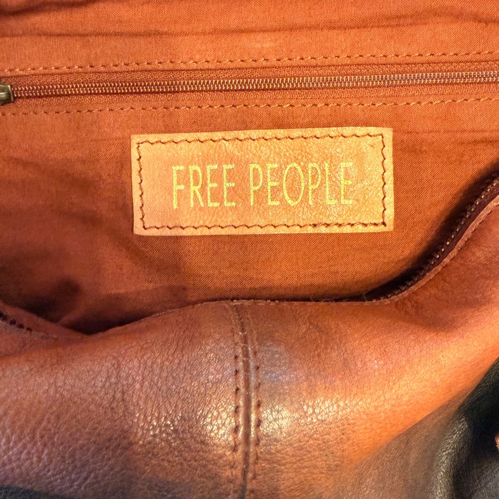 Free People Rumble Leather Sling Bag in Dark Roast - Picture 9 of 10